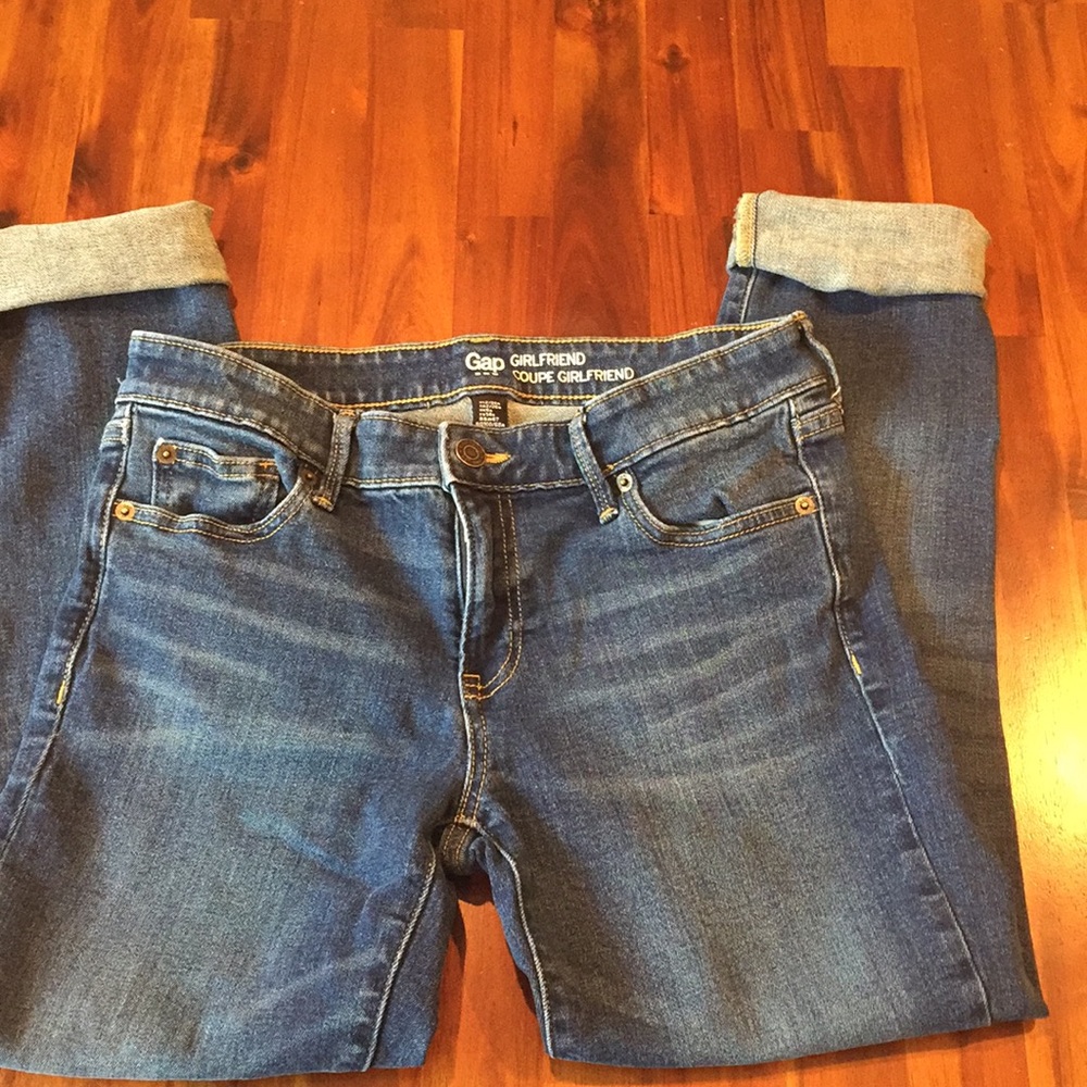 Girlfriend blue jeans